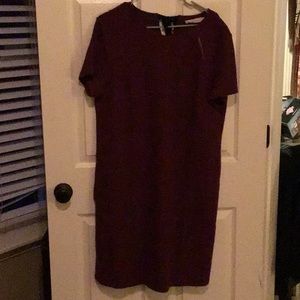 LOFT NWT Burgundy Dress